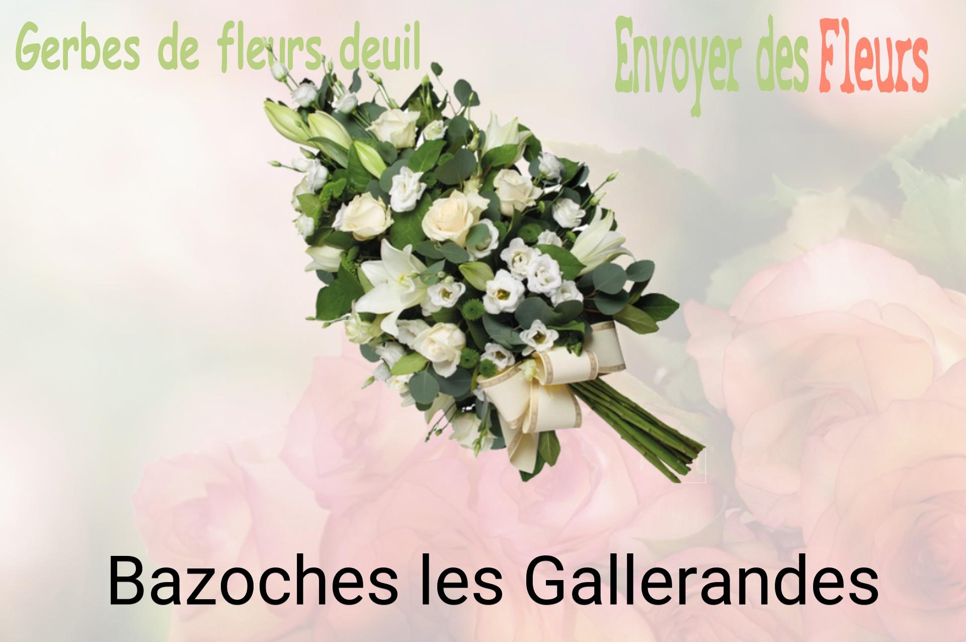 Gerbe de fleurs de deuil livrée à Bazoches-les-Gallerandes